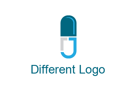 letter j incorporated with capsule logo