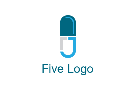 letter j incorporated with capsule logo