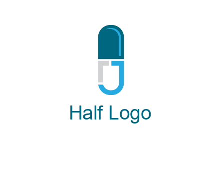 letter j incorporated with capsule logo