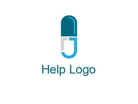 letter j incorporated with capsule logo