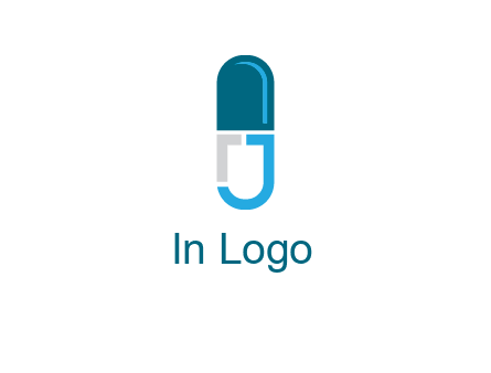 letter j incorporated with capsule logo