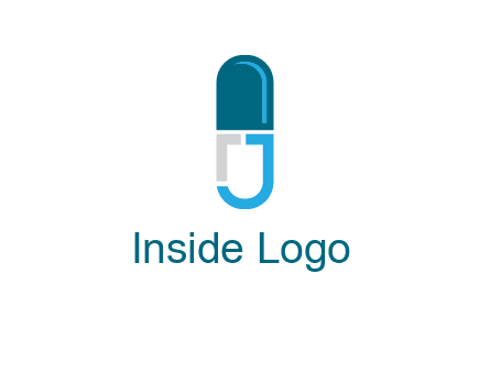 letter j incorporated with capsule logo