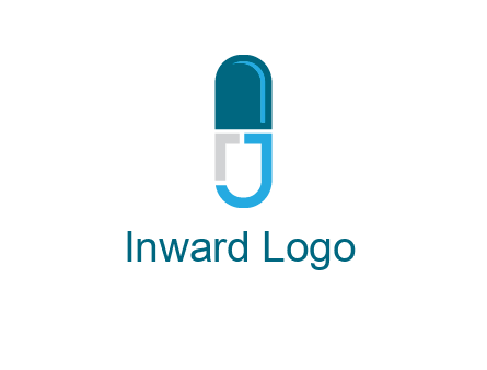 letter j incorporated with capsule logo