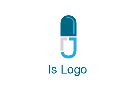 letter j incorporated with capsule logo
