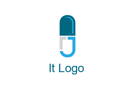 letter j incorporated with capsule logo