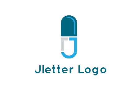 letter j incorporated with capsule logo
