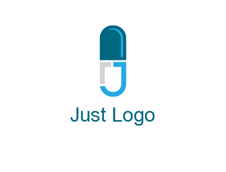letter j incorporated with capsule logo