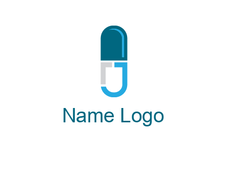 letter j incorporated with capsule logo