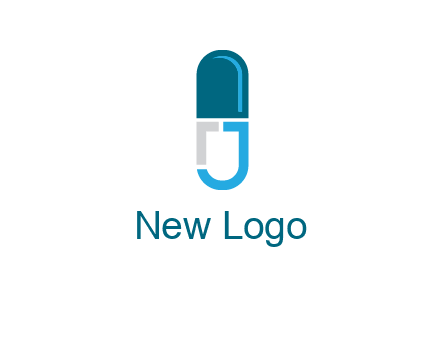 letter j incorporated with capsule logo