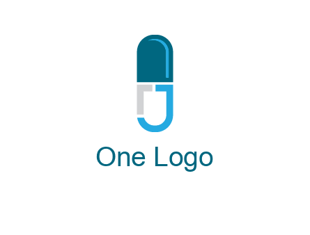 letter j incorporated with capsule logo