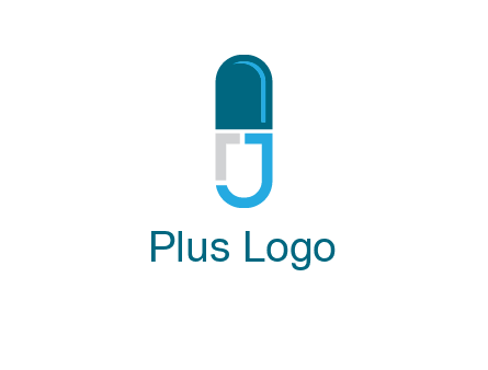 letter j incorporated with capsule logo