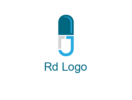 letter j incorporated with capsule logo