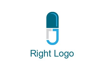 letter j incorporated with capsule logo