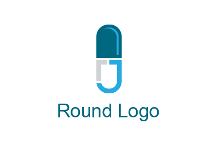 letter j incorporated with capsule logo