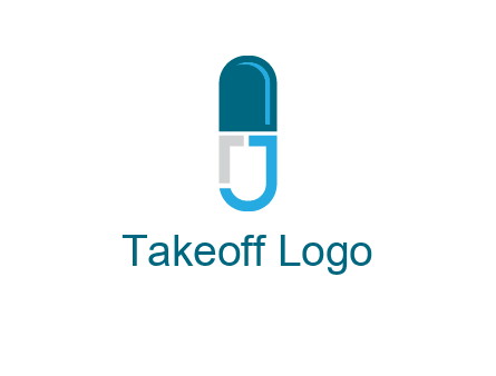 letter j incorporated with capsule logo
