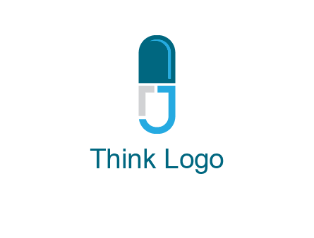 letter j incorporated with capsule logo