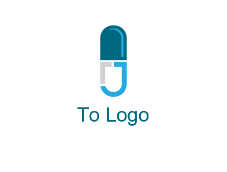 letter j incorporated with capsule logo