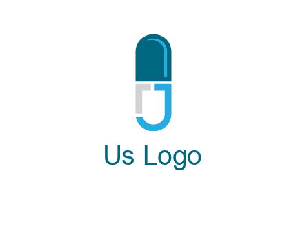 letter j incorporated with capsule logo