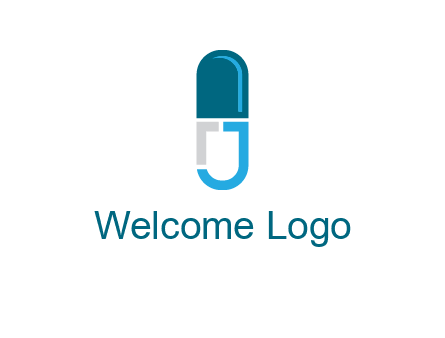 letter j incorporated with capsule logo