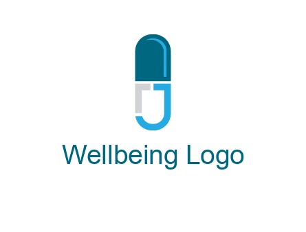 letter j incorporated with capsule logo