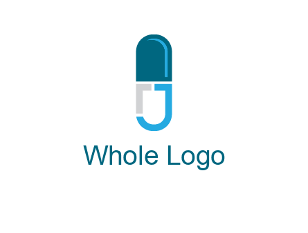 letter j incorporated with capsule logo