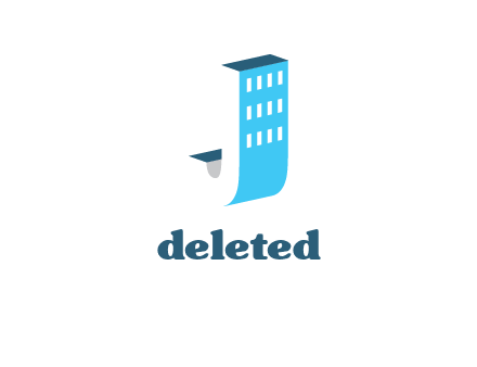 letter j incorporated with building logo