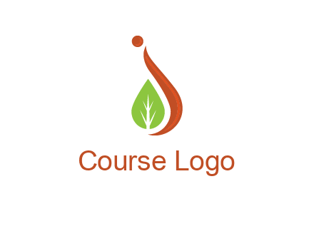 letter J with leaf logo