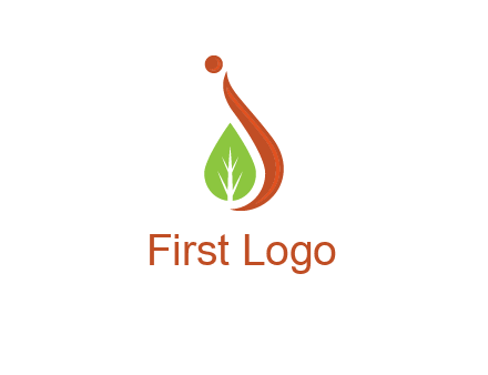 letter J with leaf logo