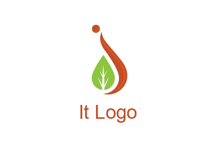 letter J with leaf logo
