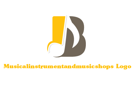music nodes inside letter B logo