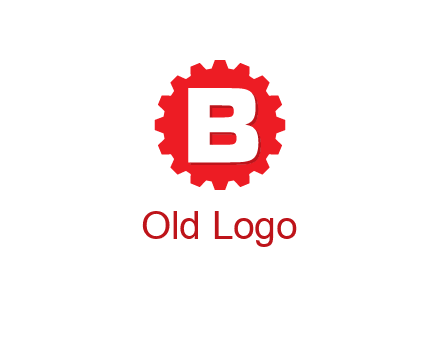 letter B in gear logo