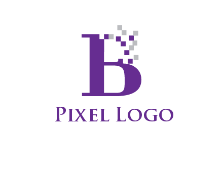 digital letter B logo