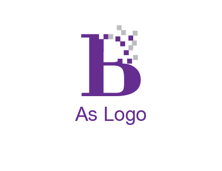 digital letter B logo
