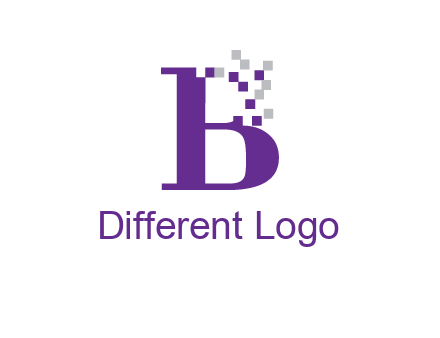 digital letter B logo