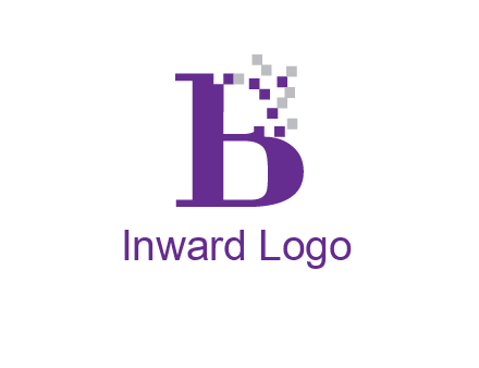digital letter B logo