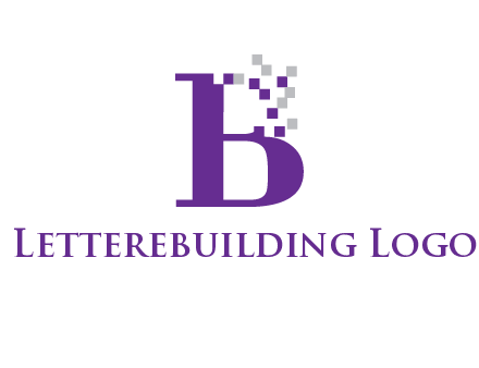 digital letter B logo