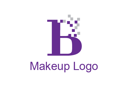 digital letter B logo