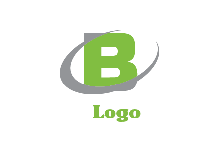 letter B with swoosh logo