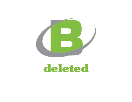 letter B with swoosh logo