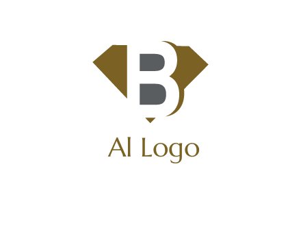 letter B inside diamond shape logo