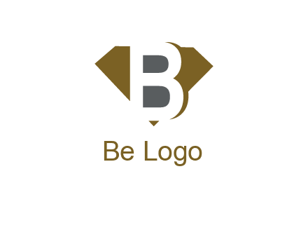 letter B inside diamond shape logo
