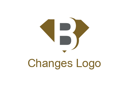 letter B inside diamond shape logo