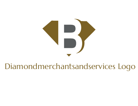letter B inside diamond shape logo