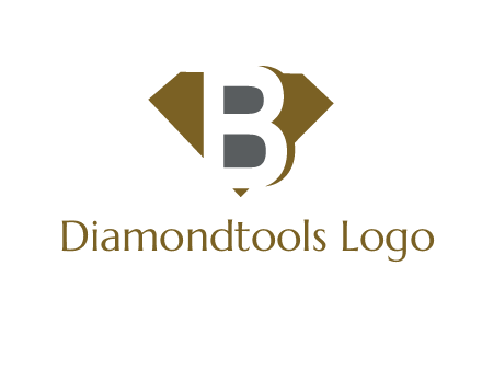 letter B inside diamond shape logo