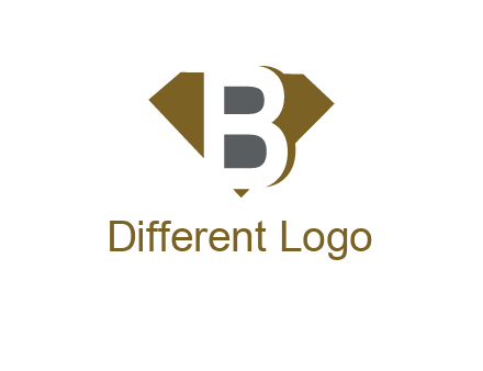 letter B inside diamond shape logo