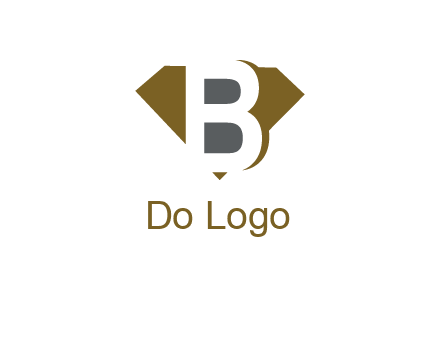 letter B inside diamond shape logo