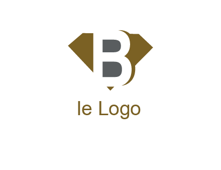 letter B inside diamond shape logo