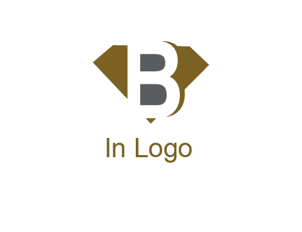 letter B inside diamond shape logo