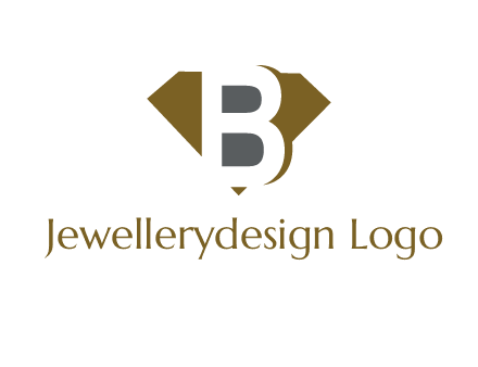 letter B inside diamond shape logo