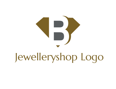 letter B inside diamond shape logo